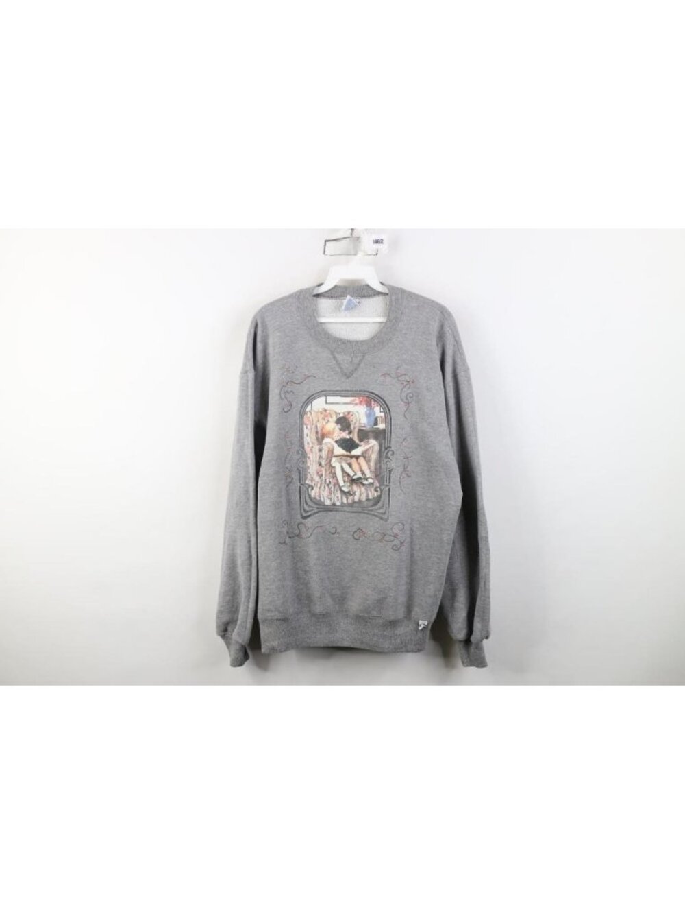 Vtg 90s Russell Athletic Womens Large 1921 Good Housekeeping Sweatshirt USA Gray